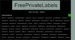 Desktop Screenshot of freeprivatelabels.com