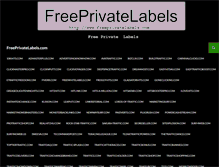 Tablet Screenshot of freeprivatelabels.com